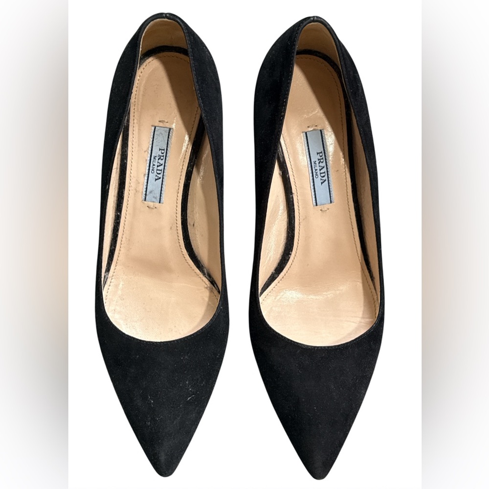 Prada Women's Black Suede Pumps